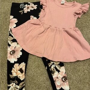SHEIN Pink Floral Set